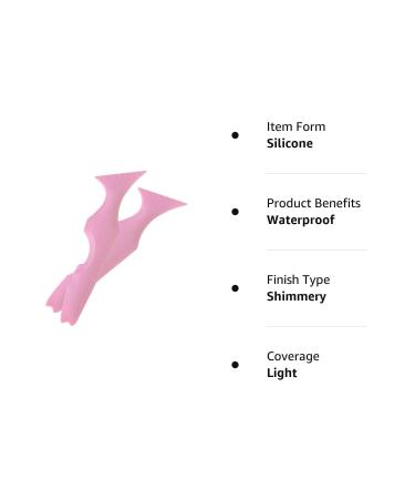 Reusable Silicone Winged Eyeliner Stencils - 5 in 1 Multi-Purpose Makeup Tool for Beginners - Pink - Buy Online on SooperMarket.com