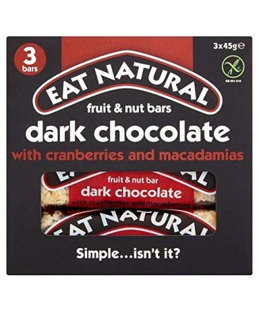 6X Eat Natural Bars with Cranberries & Macadamias 3 x 45g