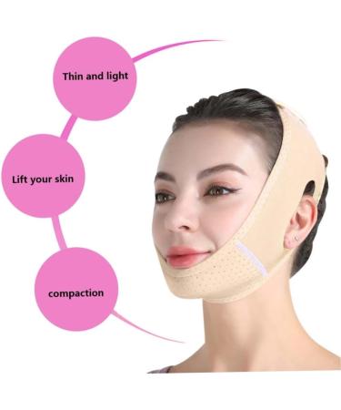 Double Chin Reducer V Line Facial Bandage Adjustable V Shaped Face Mask Soft Chin Strap for Women Chin Tightening and Lifting(Skin Color) - Buy Online on SooperMarket.com