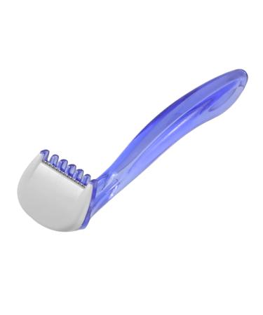 Ruilogod Purple Plastic Non-Slip Handle Body Armpit Hair Shaver Remover for Women
