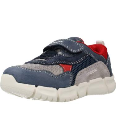 Geox Boy's B Flexyper Sneakers 6 UK Navy Grey