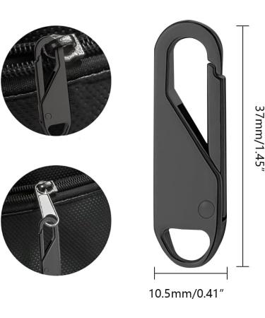 Uberming 12-Piece Universal Zipper Replacement & Repair Set - Metal Zippers for Jackets Boots & Bags - Black/Silver - Buy Online on SooperMarket.com