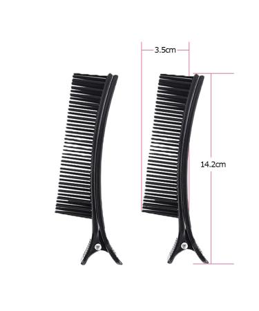 2Pcs Black Hair Styling Clips - Salon Sectioning Hairpins for Hairdressing - Buy Online on SooperMarket.com