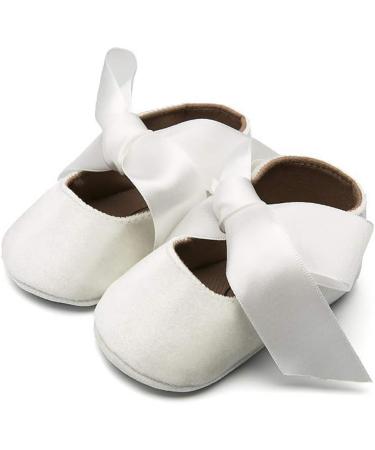 RVROVIC Baby Girl Moccasins - Princess Sparkly Soft Sole Shoes for Infant Girls 0-6 Months, White - Buy Online on SooperMarket.com