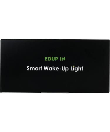 Buy Edup Lichtwecker Wake Up Light - Sunrise Simulation Bluetooth Speaker App Control 4 Alarms 16M Colors 7 Natural Sounds - Dimmable Night Light & USB Radio Adapter - Buy Online on SooperMarket.com