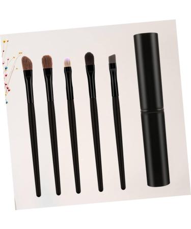 WOONEKY 5pcs Eyeshadow Brush with Case Eyeshadow Brush Kit Cosmetic Tools Blackriflecoffee - Buy Online on SooperMarket.com