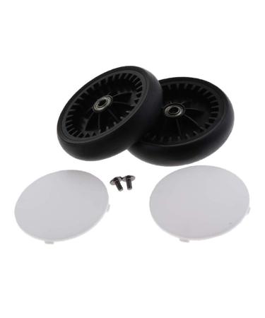 Buggy Wheel Pair - 360-Degree Flexible Stroller Accessories for Yoyo & Vovo - Robust Rubber Front & Back Wheels - Buy Online on SooperMarket.com