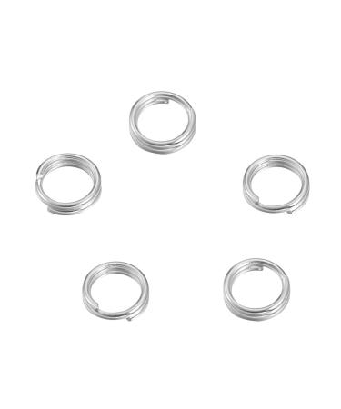 VALYRIA Sterling Silver Split Jump Ring Connector Charm Jewelry Findings 20pcs 5.0mmx0.5mm