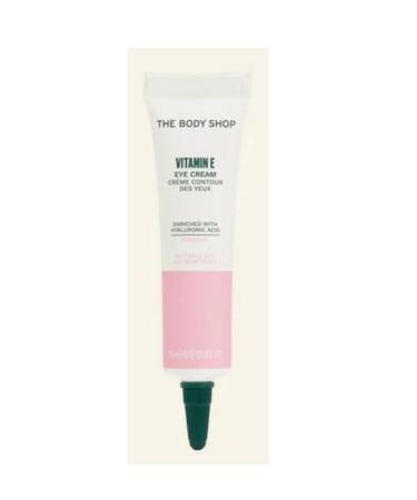 The Body Shop Vitamin E 15ml Eye Cream enriched with Hyaluric Acid - Vegan - Suitable for all skin types