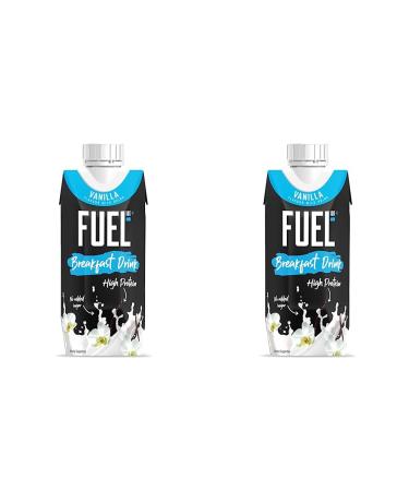 FUEL10K 330ml Vanilla Breakfast Milk Drink - Pack of 16 - High Protein Milkshake