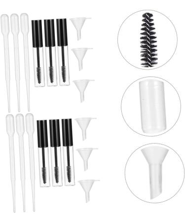 CANIGHT 2 Sets Mascara Tube Eyelash Wand Tube Eye Gloss Tube Empty Eyeliner Tubes Clear Bottle Plastic - Buy Online on SooperMarket.com