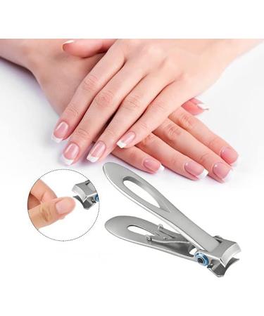 Nail Clipper Wide Jaw Opening Nail Clippers Giant Nail Clipper for Thick Nails Stainless Steel Fingernail and Toenail Clippers Cutter Trimmer for Men Women - Buy Online on SooperMarket.com