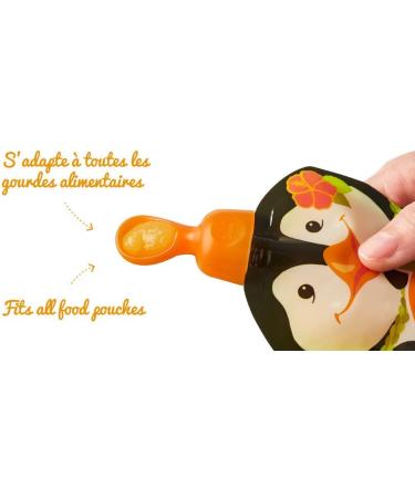 Squiz - Top for Reusable Soft Flask + Spoon Head - BPA-Free - 1 Set for Puree & Compote - Eco-Friendly Accessory - Buy Online on SooperMarket.com