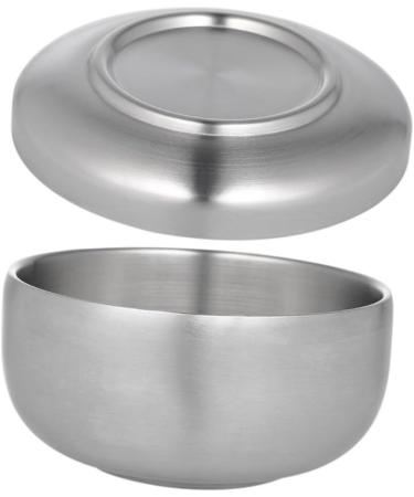 Angoily 3-Pack Razor Shell for Men - Premium Shaving Foam Cup & Soap Box | Steel Lid Silver Design - 11x11x6.5cm - Buy Online on SooperMarket.com
