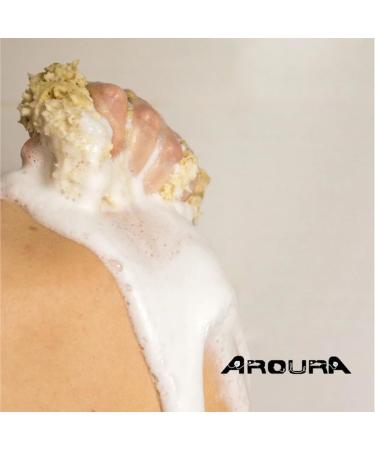 AROURA Natural Sea Wool Sponge | Shower & Bath Sponge | Natural Loofah | Sea Sponge for Body Care | Sea Sponge for Facial Cleansing & Body Washing | Natural Sponge Size 3 (11-12 CM) - Buy Online on SooperMarket.com