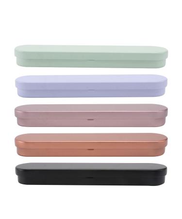 Beavorty 5 STK tweezers storage box eyelash tweezers tweezers tweezers tweezer tweezer case for eyelash extension twice the pincettic case made of metal.