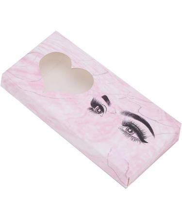 10Pcs False Eyelashes Box Eyelash Boxes Organizer Case Eyelash Adhesives (Pink heart-shaped window model) - Buy Online on SooperMarket.com