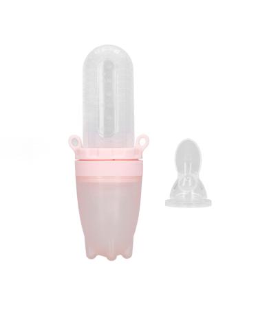 Premium Pink Baby Food Dispenser Pacifier | Waterproof Silicone Skin-Friendly & Dust-Proof Design - Buy Online on SooperMarket.com