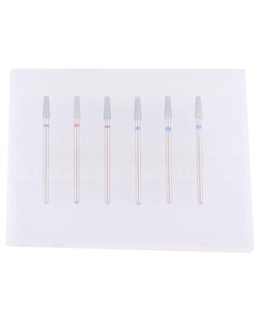 MZCMSL 6pcs Tapered Barrel Cuticle Drill Bits Pro Diamond Bits for Nail Prep 3/32 Shank Efile Bit (Fine & Medium) 3x9mm - Buy Online on SooperMarket.com