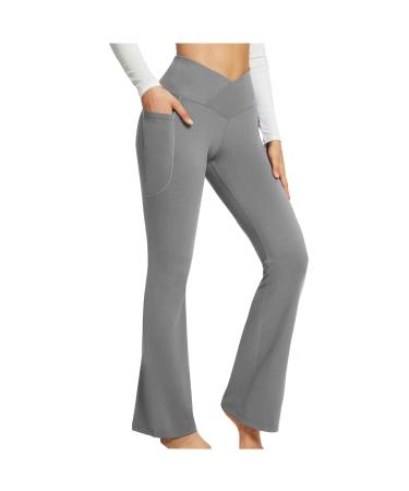 WILLBEST Sport Pants for Women Running Jogger Causal Gym Yoga Sweatpants Lounge Tapered Leg Trousers Jogging Bottom Lounge Wear L 4736-djufh-grey-3