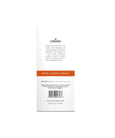 Cremo Astonishingly Superior Cologne for Men No. 11 Spice & Black Vanilla 3.4 fl oz (Pack of 2) - Buy Online on SooperMarket.com