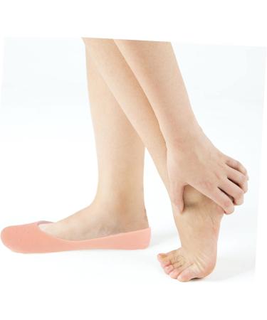 minkissy 4 Pairs Silicone Feet Foot Care Protector Non- Slip Silicone Socks Anti- Cracking Socks Plantar Socks Moisturizing Socks Elastic Gel Socks Moisturiser Socks Silica Gel L 19.5X9.5X1.5CM - Buy Online on SooperMarket.com