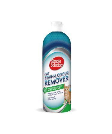 Simple Solution Cat Stain and Odour Remover | Enzymatic Cleaner with Pro-Bacteria Cleaning Power - 1 Liter 1000ml