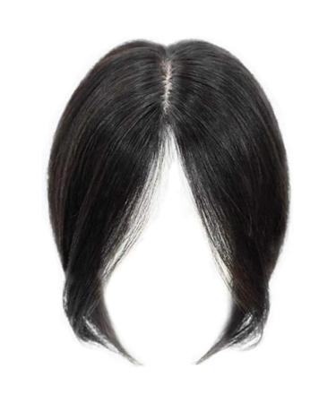 Hair Extensions Real Topper Middle Side Part Human Hair Hair Toppers for Women Real Human Hair No Bangs Crown Topper Clip in Hairpieces for Women with Thinning Hair Liummrcy