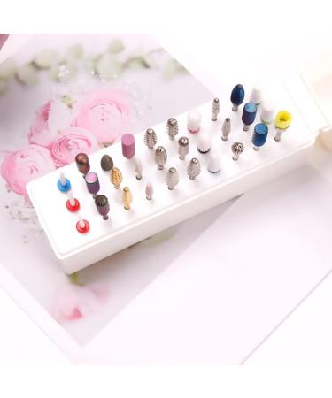 Nail Drill Bits Holder 30 Holes Drill Bits Cleanser Dustproof Drill Bits Organizer Container 30 Holes Manicure Tools for Nail Drill Bit - Buy Online on SooperMarket.com