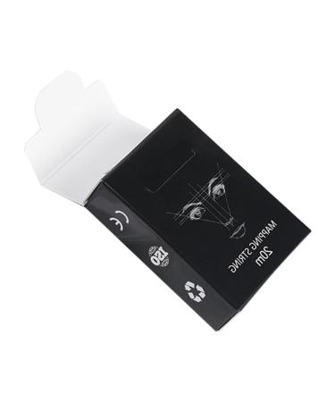 Baluue 1box Black Brow Mapping Wire Ruler Makeup Tool Eyebrow Drawing Auxiliary Tool Wire Ink 6x4.5cm Black