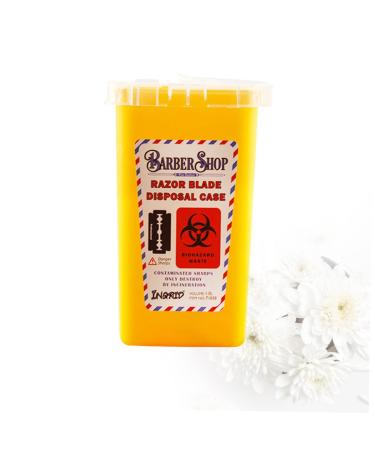 Solustre 3 StK Disposal Blade Container - Safe Sharp Razor Disposal & Travel Trash Storage - Yellow 15.4x9.5cm (Pack of 3) - Buy Online on SooperMarket.com
