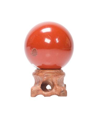 Natural Crystal Rough Ornament 1pc Natural Crystal Spheres Stone Decorations Arts Crafts Red Jasper Ball for Fengshuifor Fengshui Decoration Gift Decoration (Color : 1pc 45mm)