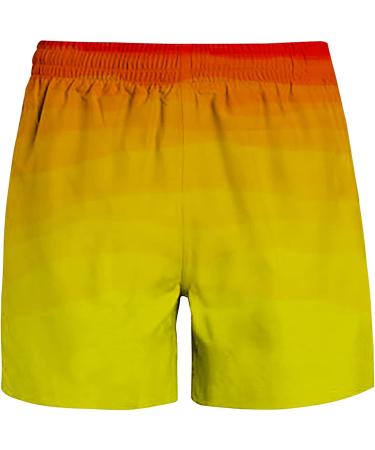 COJCOIHN Men's Quick Dry Beach Shorts with Pockets - Yellow Large (S-6XL) | Plus Size Swim Trunks - Buy Online on SooperMarket.com