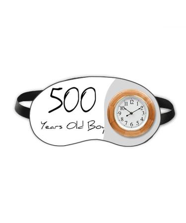 500 years old Boy Age Art Deco Fashion Sleep Eye Head Clock Travel Shade Cover