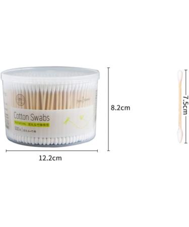 Nuobesty 500 Pcs Cotton Swabs - Double-Headed Hygienic Swabs for Ear Eyeshadow and Wound Care | International Shipping - Buy Online on SooperMarket.com