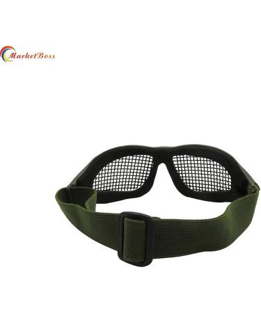 MarketBoss Steel Mesh Airsoft Goggles for Eye Protection - Army Green - Buy Online on SooperMarket.com