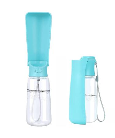 Emwel foldable water bottles for dogs 550 ml leak-proof portable puppy water dispenser with drinking feed dispenser for pets walks hiking travel 550 ml foldable