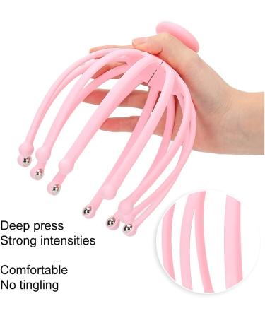 Head Massage Spider - Pink Scalp Massage Brush & Stress Reduction Device | Ultimate Hair Therapy Tool - Buy Online on SooperMarket.com