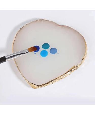 2PCS Resin Nail Art Palette Set | Color Corrector & Mixing Plate for Nail Polish & Makeup | Display Board & Tools - Buy Online on SooperMarket.com