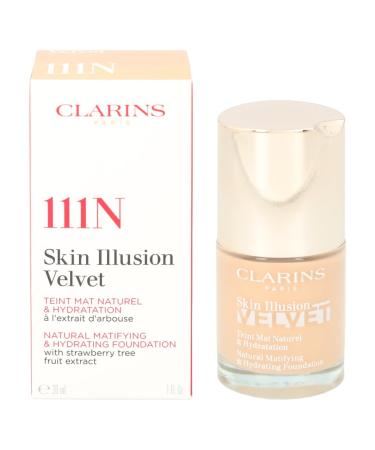 Skin Illusion Velvet Foundation - 111N Auburn by Clarins for Women - 1 oz Foundation