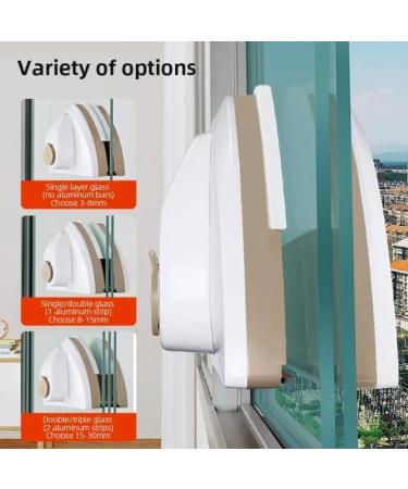 Magnetic Glass Window Cleaner Double Sided Household Automatic Drainage Wiper Glass Window Washer Window Cleaning Tool 15-26mm - Buy Online on SooperMarket.com