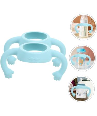 Vaguelly 2pcs Bottle Handle Milk Bottle Grips Silicone Bottle Grip Bottle Grip Milk Bottle Accessories Bottle Grip Bottle Grip Child Feeding Bottle Silica Gel Feeder 14.00X5.00X5.00CM Sky-blue - Buy Online on SooperMarket.com