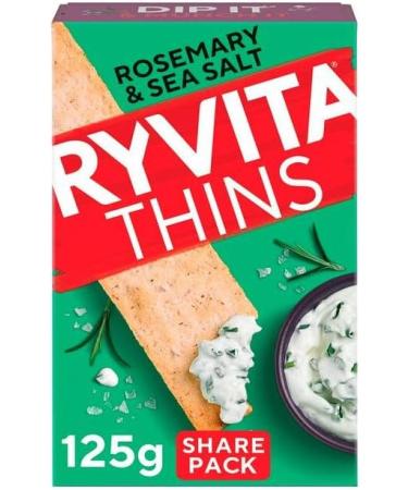 Flatbread Crackers Bundle With Ryvita Thins Rosemary & Sea Salt Flatbread 125g Multi-Seed Flatbread Crackers 125g and Three Cheese Flatbread Crackers 125g (3 Pack) - Buy Online on SooperMarket.com