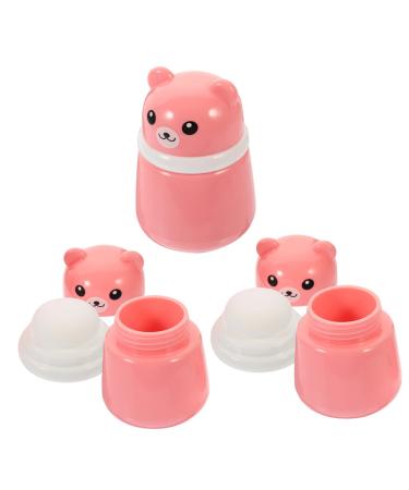 Minkissy 9-Piece Baby Powder Puff Kit and Storage Dispenser Set - Pink Sponge Puffs for Travel and Home Use - Buy Online on SooperMarket.com
