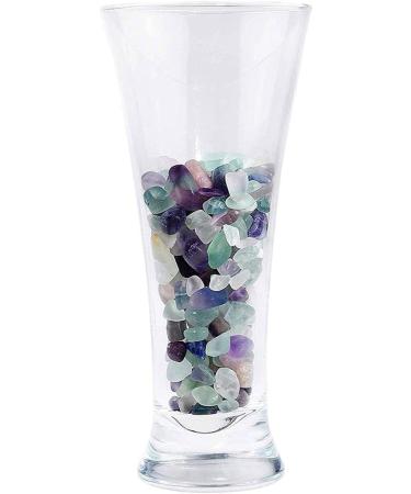 WAYBER Decorative Crystal Pebbles 1 lb - Natural Quartz Stones for Aquarium and Terrarium Decor - Multicolored Sea Glass Rock Sand - 460g Fill 0.9 Cup - Perfect for Fish/Turtle Tanks and Air Plants - Buy Online on SooperMarket.com