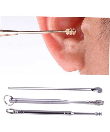 3 Sets Stainless Steel Ear Cleaning Kit with LED Ear Wax Removal Tool - Buy Online on SooperMarket.com