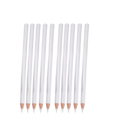 20pcs Wax Pencil for Rhinestones Nail Tools Rhinestones Picker Pencil Crayons Pencils Nail Rhinestones Nail Art Tools Nail Point Pen Dotting Pen Wooden White Manicure Dot Pen