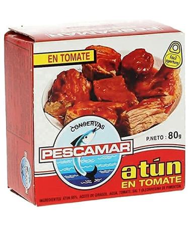 Pescamar-tuna fillet-10x tuna doses with delicious tomato sauce after Mediterranean Spanish Art-Tuna Tomato 800 g (1 Series)