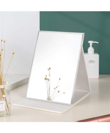 Buy ZCOOOOOOOL Large Portable Super HD Makeup Mirror - 10x7 Inches Multi-Stand Freehand/Handheld/Tabletop Foldable Super Large White - International Shipping - Buy Online on SooperMarket.com