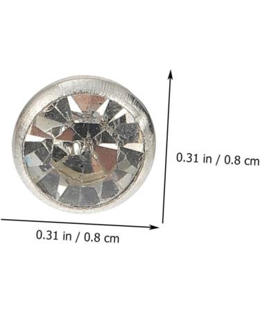 TEHAUX 200 Sets Leather Crafts Diamond-Studded Bag Luggage Making of Clothes Accessories Clothing Garment 0.8X0.8X1CM As Shown - Buy Online on SooperMarket.com